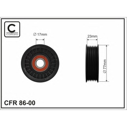 Zdjęcie Napinacz paska klinowego wielorowkowego CAFFARO 8600