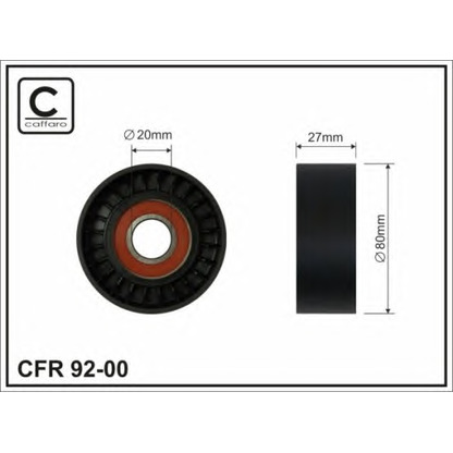 Фото Паразитный / ведущий ролик, поликлиновой ремень CAFFARO 9200