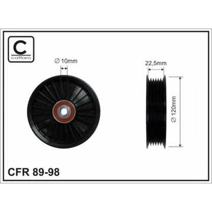 Zdjęcie Rolka napinacza, pasek klinowy wielorowkowy CAFFARO 8998
