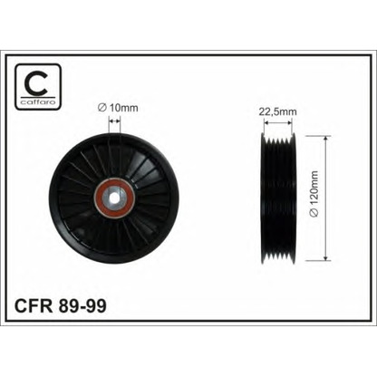 Фото Паразитный / ведущий ролик, поликлиновой ремень CAFFARO 8999