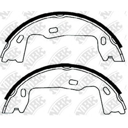 Photo Brake Shoe Set, parking brake NiBK FN0519