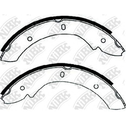 Photo Brake Shoe Set, parking brake NiBK FN0605