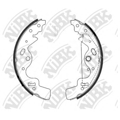 Photo Brake Shoe Set NiBK FN0628