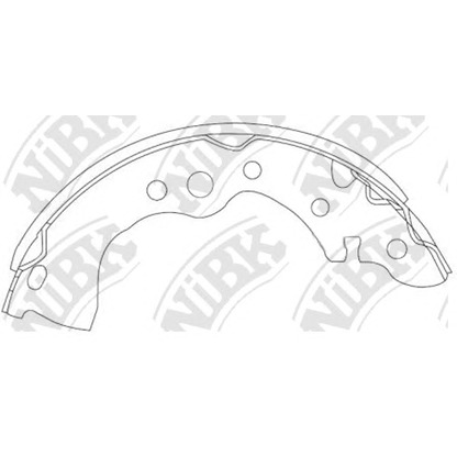 Photo Brake Shoe Set NiBK FN0636