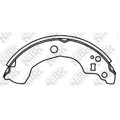 Photo Brake Shoe Set NiBK FN1247