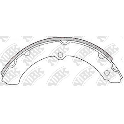 Photo Brake Shoe Set NiBK FN2295