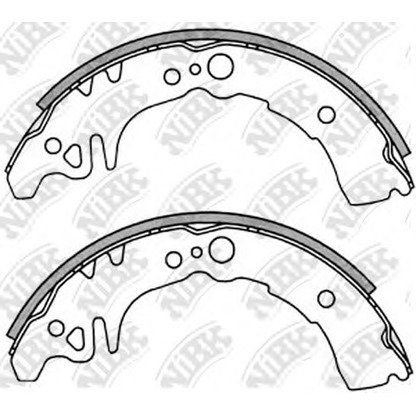 Photo Brake Shoe Set NiBK FN2350