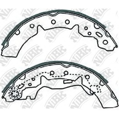 Photo Brake Shoe Set NiBK FN2354