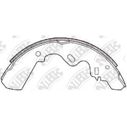 Photo Brake Shoe Set NiBK FN4431