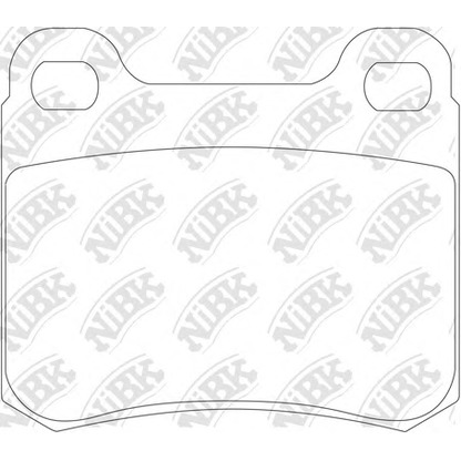 Zdjęcie Zestaw klocków hamulcowych, hamulce tarczowe NiBK PN0005