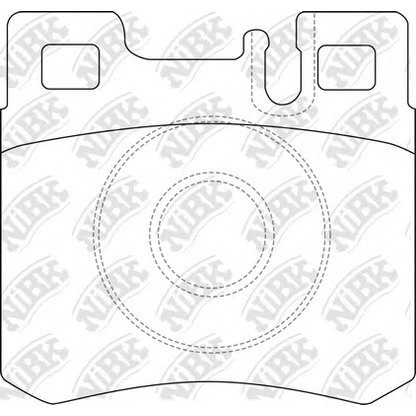 Foto Bremsbelagsatz, Scheibenbremse NiBK PN0006