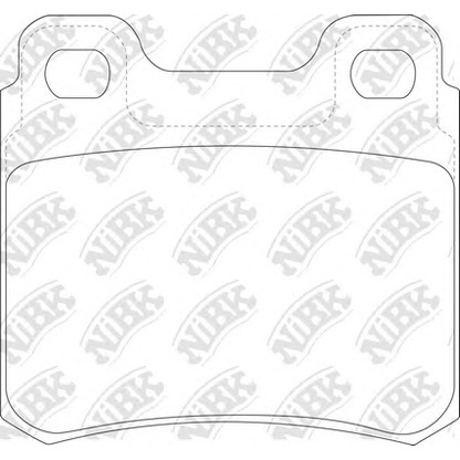 Photo Brake Pad Set, disc brake NiBK PN0032