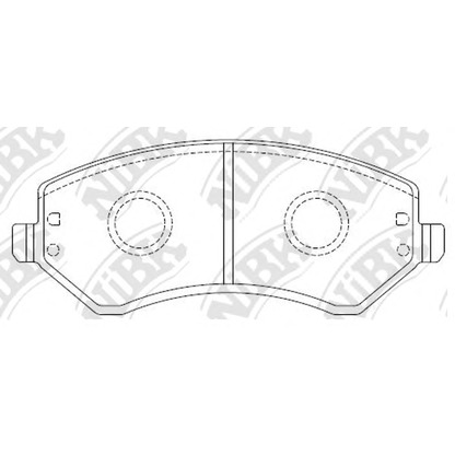 Photo Brake Pad Set, disc brake NiBK PN0058