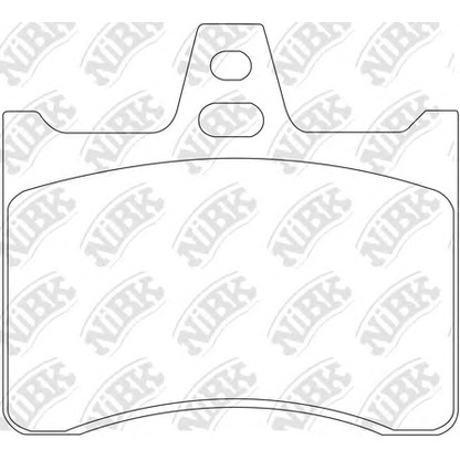 Foto Bremsbelagsatz, Scheibenbremse NiBK PN0133
