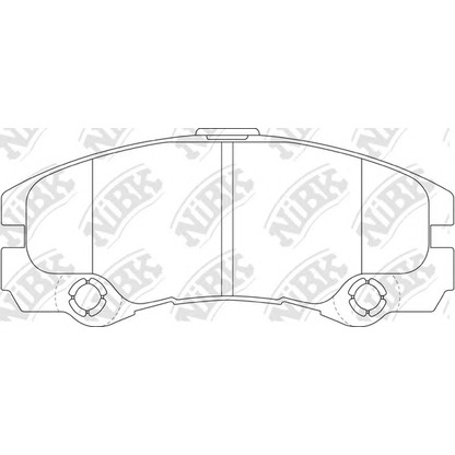 Foto Bremsbelagsatz, Scheibenbremse NiBK PN0161