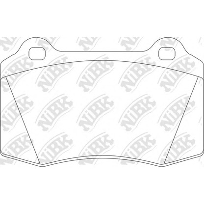 Photo Brake Pad Set, disc brake NiBK PN0202