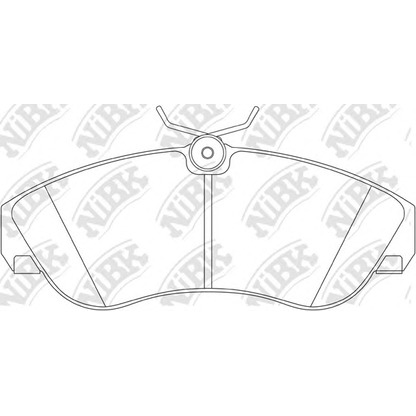 Zdjęcie Zestaw klocków hamulcowych, hamulce tarczowe NiBK PN0218