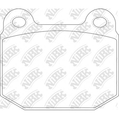 Фото Комплект тормозных колодок, дисковый тормоз NiBK PN0226