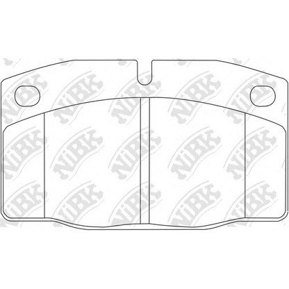 Photo Brake Pad Set, disc brake NiBK PN0234