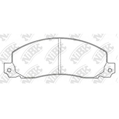 Photo Brake Pad Set, disc brake NiBK PN0242