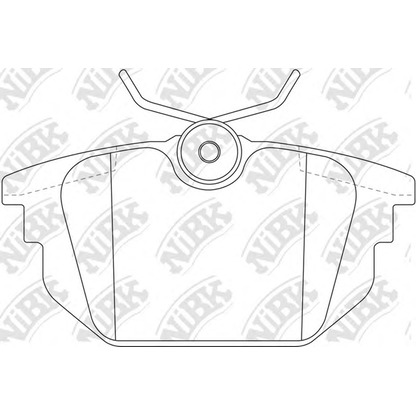 Photo Brake Pad Set, disc brake NiBK PN0247