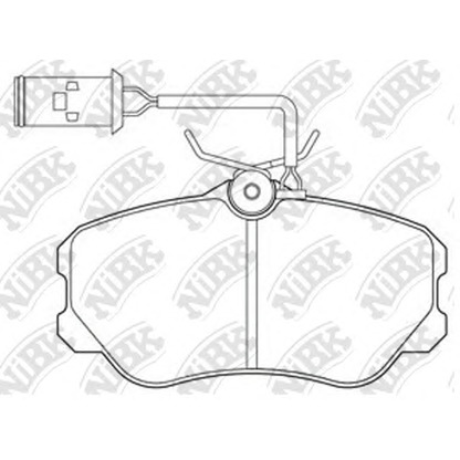 Foto Kit pastiglie freno, Freno a disco NiBK PN0262W