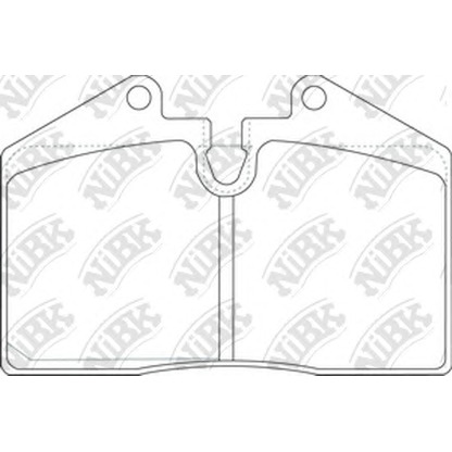 Photo Brake Pad Set, disc brake NiBK PN0267