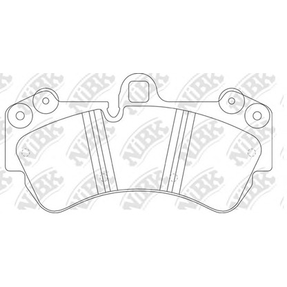 Photo Brake Pad Set, disc brake NiBK PN0345W