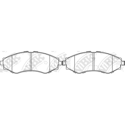 Photo Brake Pad Set, disc brake NiBK PN0374