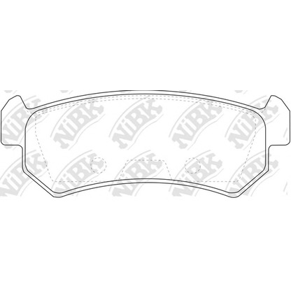 Photo Brake Pad Set, disc brake NiBK PN0376