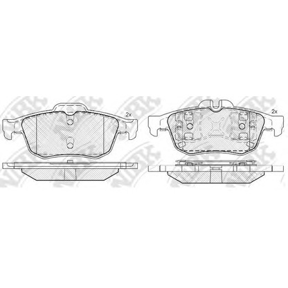 Photo Brake Pad Set, disc brake NiBK PN0521