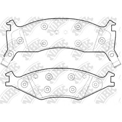 Foto Bremsbelagsatz, Scheibenbremse NiBK PN0821