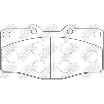 Photo Kit de plaquettes de frein, frein à disque NiBK PN1393