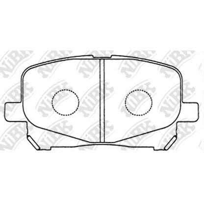 Photo Brake Pad Set, disc brake NiBK PN1448