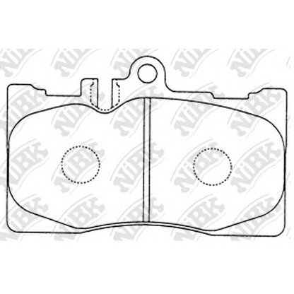 Photo Brake Pad Set, disc brake NiBK PN1455