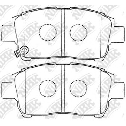 Photo Brake Pad Set, disc brake NiBK PN1472