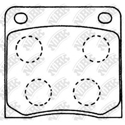 Photo Brake Pad Set, disc brake NiBK PN2038