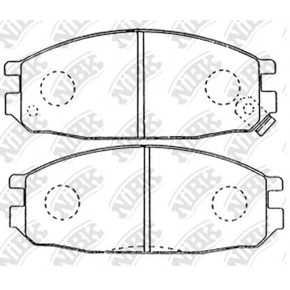 Foto Bremsbelagsatz, Scheibenbremse NiBK PN2149