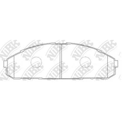 Photo Brake Pad Set, disc brake NiBK PN2308