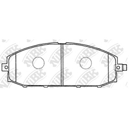 Photo Brake Pad Set, disc brake NiBK PN2413