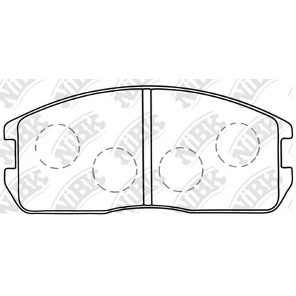 Photo Brake Pad Set, disc brake NiBK PN3089