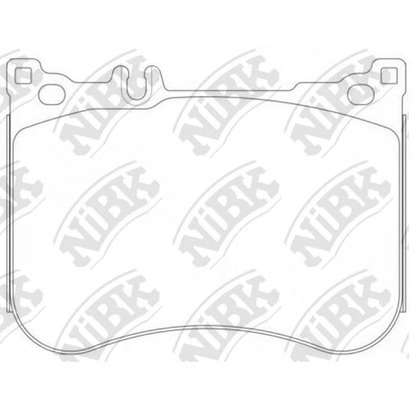 Photo Brake Pad Set, disc brake NiBK PN31013