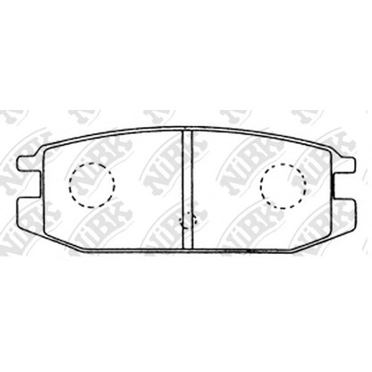 Photo Brake Pad Set, disc brake NiBK PN3152