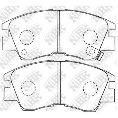 Foto Bremsbelagsatz, Scheibenbremse NiBK PN3172