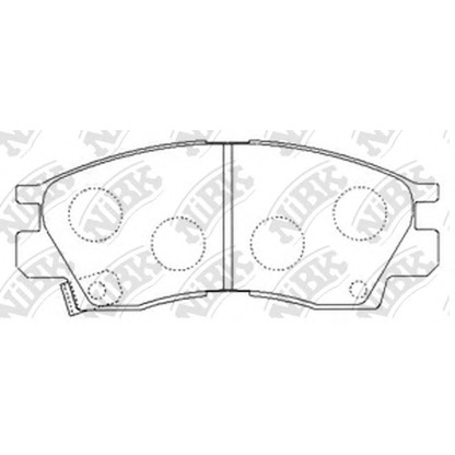 Photo Brake Pad Set, disc brake NiBK PN3173