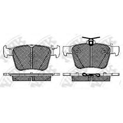 Foto Juego de pastillas de freno NiBK PN33003