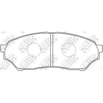 Photo Brake Pad Set, disc brake NiBK PN3417