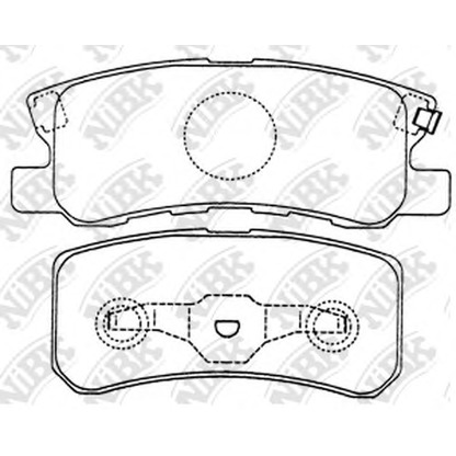 Foto Kit pastiglie freno, Freno a disco NiBK PN3450