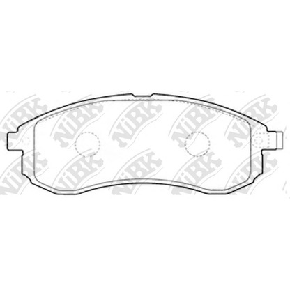 Photo Brake Pad Set, disc brake NiBK PN3808