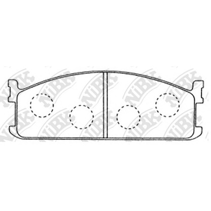 Foto Bremsbelagsatz, Scheibenbremse NiBK PN4083